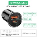 BASEUS 30W USB CAR CHARGER QUICK CHARGE 4.0 3.0 FCP SCP USB PD PARA XIAOMI 