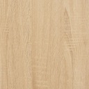vidaXL Kúpeľňová skrinka, dub sonoma, 32x25,5x190 cm, drevotrieska Dvere plné