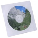 Белый конверт для компакт-дисков с окошком, 100 шт.
