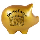 Pokladnička prasiatko veľká s nápisom zlatá veľká na rozbitie priestranná XL Značka inna marka