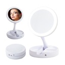 Косметическое зеркало освещено для светодиодного макияжа