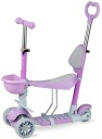 Трёхколесный светодиодный самокат 5 в 1 VIOLET KIDSTAR