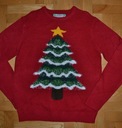205' vianočný sveter krásny vianočný stromček L