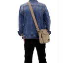 Unisex módna retro plátená taška na rameno Dominujúca farba prehľadná