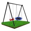 КОМПЛЕКТ САДОВЫХ КАЧЕШЕЙ, ГНЕЗДО АИСТА, ДЕТСКАЯ КАЧАЛКА