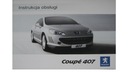 PEUGEOT 407 CUPÉ POLSKA LIBRO MANTENIMIENTO KOLOROWA 