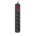 ARMAC SURGE STRIP 5 РОЗЕТОК 1,5 М ЧЕРНЫЙ 10 А