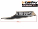 НАКЛЕЙКА НА КРЫШКУ ПОЛА KEEWAY ПРАВАЯ СЕРАЯ ОРИГИНАЛЬНАЯ