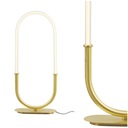 LAMPKA DO SYPIALNI LED GLAMOUR ZŁOTA LAMPA STOŁOWA DOTYK DUŻA XXL 82,5CM