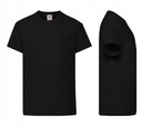 Detské tričko FRUIT OF THE LOOM - ORIG čierna 140 Dominujúca farba čierna
