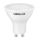 10 светодиодных лампочек GU10 3,5 Вт = 35 Вт SMD 3000K теплая Premium LEDLUX не мигает