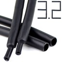 ТЕРМОУСАДОЧНАЯ ТРУБКА 1М С КЛЕЕМ ТОЛЩИНА ЧЕРНАЯ 3мм 3,2/1 мм