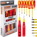 ОТВЕРТКИ ЭЛЕКТРИЧЕСКИЕ ОТВЕРТКИ CR-V НАБОР + ТЕСТОВАЯ КНИГА RICHMANN, 6 ПРЕДМЕТОВ