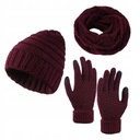 Teplé pletené čiapky, šály a rukavice Dominujúca farba čierna