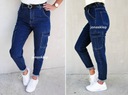 NEW STYLE bojówki jeans zamki straight XS Waga produktu z opakowaniem jednostkowym 0.7 kg