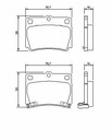 TRINKELĖS HAMULC. MITSUBISHI PAJERO SPORT 98-00 GAL. nuotrauka 2