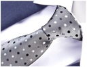 ЖАККАРДОВЫЙ мужской галстук в горошек к костюму g145