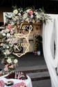 Надписи на свадебной стене НАБОР «КОЛО Муж и Жена» Украшения для свадебных стульев
