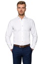 Мужская белая хлопковая рубашка Lancerto Riley Slim 164/38