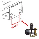 BOLA KUTA NEGRA CON ZACZEPEM OCZKOWYM ODKOWKA PARA NISSAN PATROL Y61 1997-2020 