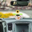 2 ШТ. СОНЯЧНА ІГРАШКА ДЛЯ АВТОМОБІЛЯ, КОЛЬОРОВА НАСТІЛЬНА ПРИКРАСА