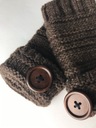 Dámske rukavice zimné palčiaky hnedé Hlavná tkanina akryl