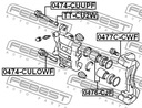 PERNO SOPORTE DE FRENADO PARTE DELANTERA CITROEN C-CROSSER 