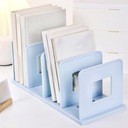 Desktop Book Organizer Office Study Room Table Book Ends Office Blue Hmotnosť (s balením) 0.464 kg