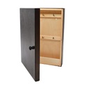 Шкаф для ключей, вешалка, коробочка из коричневого ореха -1