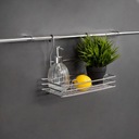 ПЕРИЛЬНАЯ КОРЗИНА, ДВЕРНАЯ КОРЗИНА, КОРЗИНА ДЛЯ СПЕЦИЙ, фурнитура, хром, серебро