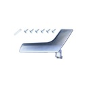 KLAMKA DRZWI WEWNĘTRZNA PRAWA PRZÓD MATOWA DO MERCEDES C W204 S204 GLK X204