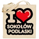 экрю сумка I love Sokołów Podlasski