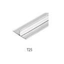 ПРОФИЛЬ Т 25 НЕРЖАВЕЮЩАЯ СТАЛЬ 2,5м