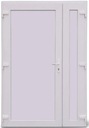 НАРУЖНЫЕ ДВУСТОРОННИЕ ДВЕРИ ПВХ, ИЗГОТОВЛЕННЫЕ НА ЗАМЕР