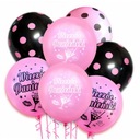 Воздушные шары для девичника,розовые,черные,ХЭЛ х20