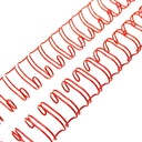 Проволока для переплета, 3,12 см, красная.