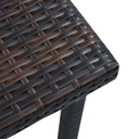 vidaXL Záhradný čajový stolík, bronz, 40 x 40 x 40 cm, polyratan Kód výrobcu 8719883776439