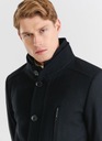 PAKO LORENTE 56 черное однобортное мужское пальто