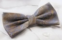 Мужской комплект галстука-бабочки и нагрудного платка — Альти — Оттенки бежевого