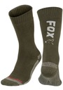ТЕПЛЫЕ, БЫСТРОСУХИЕ НОСКИ FOX THERM SOCK ЗЕЛЕНЫЙ СЕРЕБРЯНЫЙ РАЗМЕР. 44-47