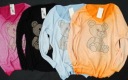 СИНИЙ итальянский тонкий свитер BEAR Teddy OMBRE
