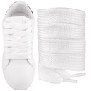 Szerokie grube sznurówki BIAŁE do butów Campusy 15mm płaskie Sulpo 120 cm