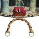 Rukoväť na bambusovú tašku Ručne vyrobená rukoväť na kabelku Veľkosť malá (menšia ako A4)