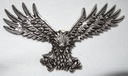 Орёл, эмблема на рулоне старых серебряных седельных сумок.