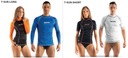 Rashguard SEAC T-SUN férfi rövid ujjú UV póló, kék, XL Modell T-SUN SHORT MAN BLUE