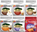 TASSIMO Jacobs капсулы XL НАБОР - КОФЕ С МОЛОКОМ 56 порций кофе