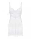 Komplet - Amor Blanco tričko a tangá biela L/XL Obsessive Dominujúca farba biela