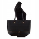 czarna damska TOREBKA torba shopper GALLANTRY A4 Kolor czarny