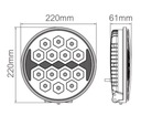 LAMP FOG LAMP LONG-RANGE LAMP LED I POZYCJA 