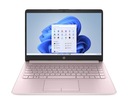 Красивый розовый ноутбук для женщин HP 14 Intel N4120 8 ГБ ОЗУ Intel UHD Win 11